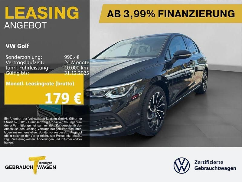 Schwarz Gebraucht 2023 VW Golf VIII Style Limousine | 23.490 € (Guter Preis) - Bild 1/4