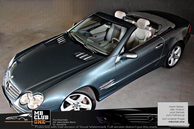 Gebraucht Mercedes SL500 306 PS (225 kW) 2004 Blau Cabrio