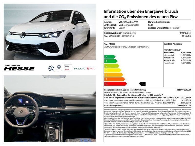 Weiß Gebraucht 2024 VW Golf VIII R Kleinwagen | 49.980 € (Teuer) - Bild 1/4