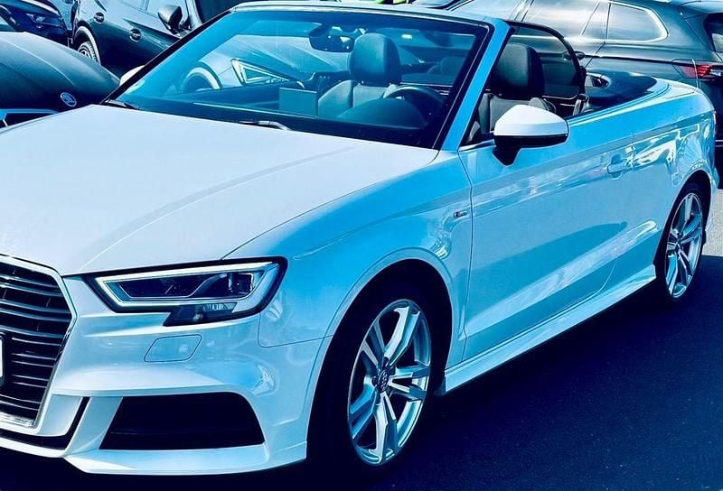 Weiß Gebraucht 2018 Audi A3 Cabriolet S-Line Cabrio | 23.150 € (Fairer Preis) - Bild 1/4