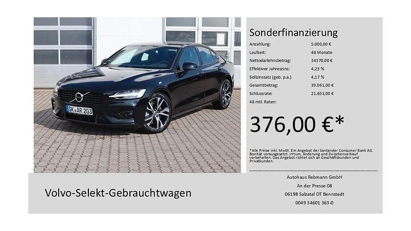 Gebraucht Volvo S60 Plus 197 PS (144 kW) 2024 Onyx black / metallic Limousine