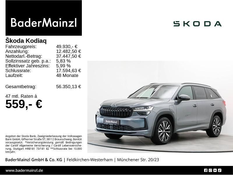 Grau Gebraucht 2024 Skoda Kodiaq SportLine SUV | 48.460 € (Etwas zu teuer) - Bild 1/3