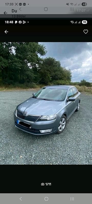 Gebraucht Skoda Rapid 108 PS (79 kW) 2013 Grau Kleinwagen