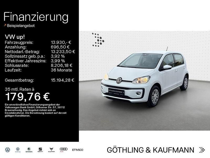 Pure white Gebraucht 2023 VW up! move up! Kleinwagen | 13.930 € (Fairer Preis) - Bild 1/4