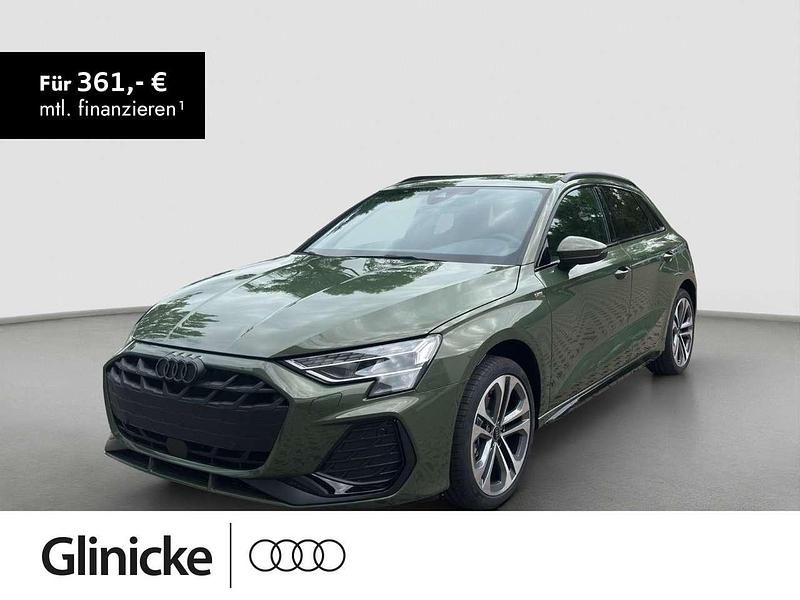 Distriktgrün metallic Gebraucht 2025 Audi A3 S-Line Limousine | 44.490 € - Bild 1/3
