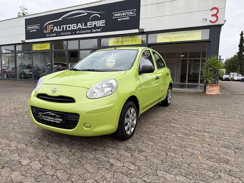 Spring green metallic Gebraucht 2011 Nissan Micra Visia Kleinwagen | 4.400 € (Etwas zu teuer) - Bild 1/4