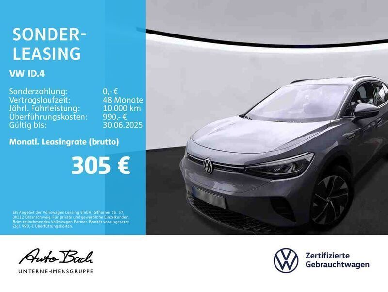 Grau (mondsteingrau) Gebraucht 2022 VW ID.4 Pure SUV | 25.940 € (Fairer Preis) - Bild 1/4