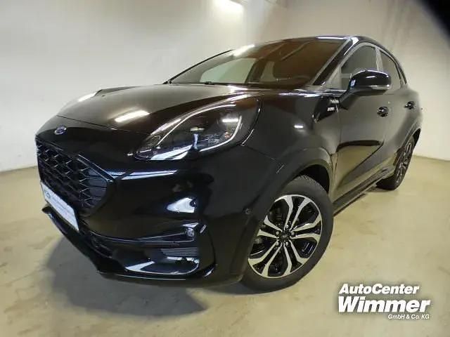 Obsidianschwarz metallic Gebraucht 2024 Ford Puma Titanium Limousine | 19.900 € (Superpreis) - Bild 1/2