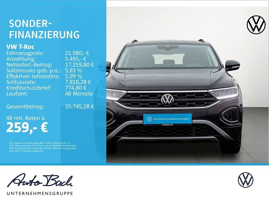 Gebraucht VW T-Roc Life 116 PS (85 kW) 2024 Deep black perleffekt SUV