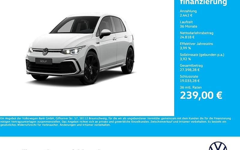 Gebraucht VW Golf VIII R-line 131 PS (96 kW) 2024 Weiß Limousine