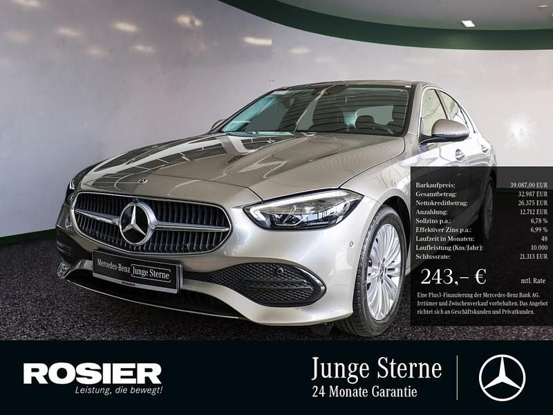 Silber / mojavesilber Gebraucht 2024 Mercedes C180 Advanced Plus Limousine | 39.087 € (Fairer Preis) - Bild 1/4