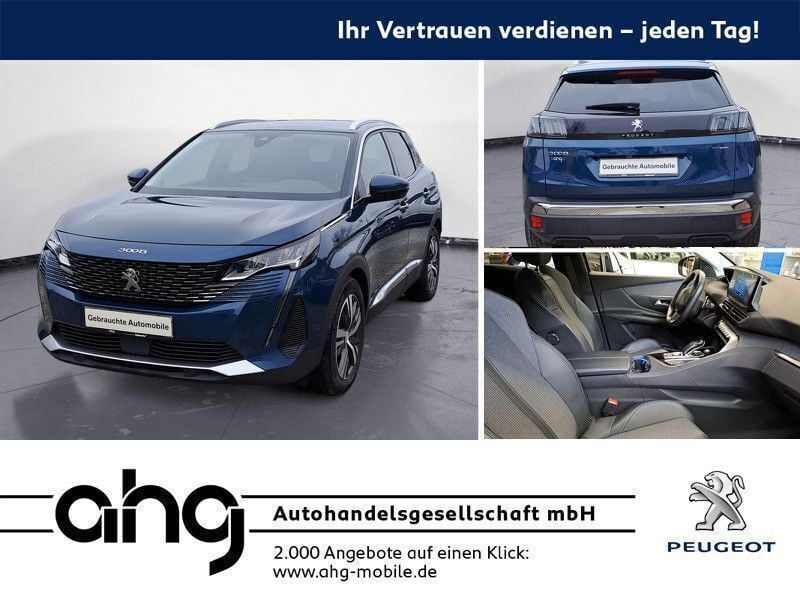 Blau metallic Gebraucht 2021 Peugeot 3008 Allure SUV | 21.820 € (Guter Preis) - Bild 1/4