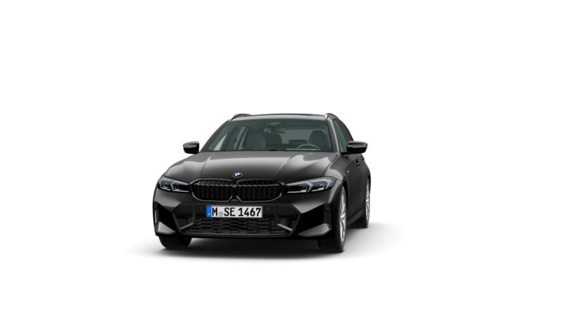 Black sapphire (schwarz) Gebraucht 2023 BMW 320 M Sport Kombi | 43.390 € (Teuer) - Bild 1/4
