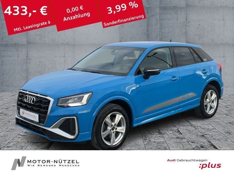 Turboblau Gebraucht 2023 Audi Q2 S-Line SUV | 30.930 € (Fairer Preis) - Bild 1/4