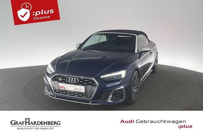Navarrablau metallic Gebraucht 2022 Audi S5 Cabriolet Ambiente Cabrio | 44.310 € (Superpreis) - Bild 1/4