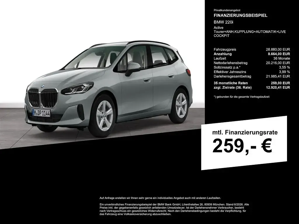 Gebraucht BMW 220 170 PS (125 kW) 2025 Skyscraper grau metallic Kombi