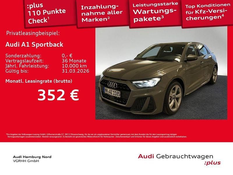 Grau Gebraucht 2025 Audi A1 Sportback S-Line Kleinwagen | 28.480 € (Etwas zu teuer) - Bild 1/3