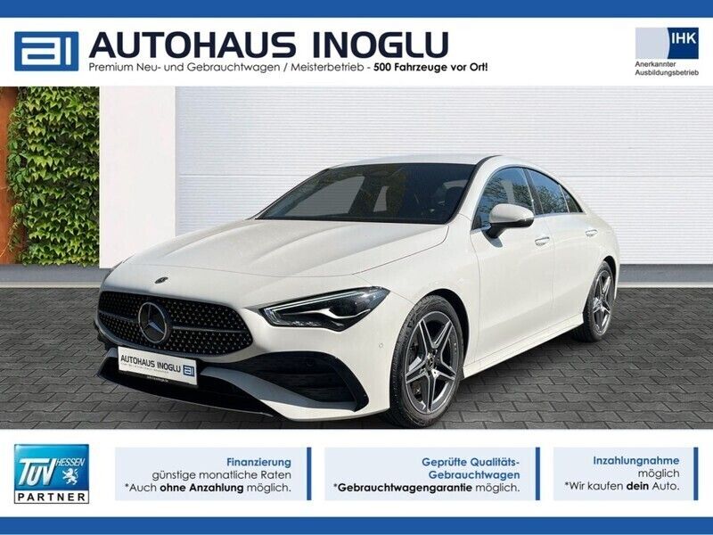 Weiß polarweiss (metallic) Gebraucht 2024 Mercedes CLA200 AMG Coupé | 38.780 € (Fairer Preis) - Bild 1/4