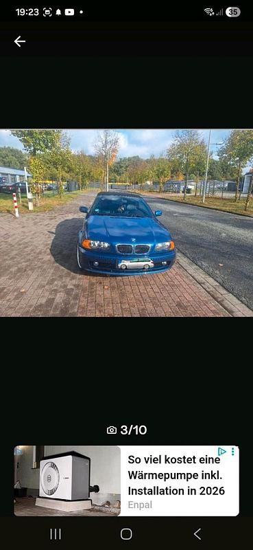 Gebraucht BMW 325 Cabriolet 192 PS (141 kW) 2000 Blau Cabrio