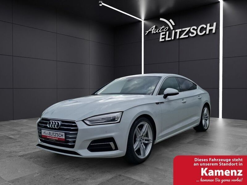 Weiß Gebraucht 2018 Audi A5 Sportback S-Line Limousine | 23.390 € (Guter Preis) - Bild 1/4