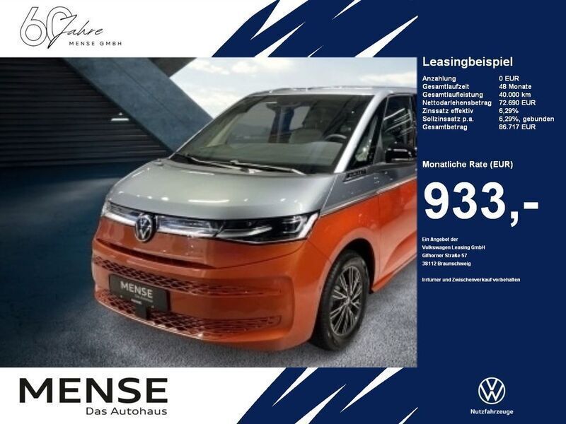 Monosilber/ energetic orange Gebraucht 2024 VW T7 Style Van | 68.790 € - Bild 1/4
