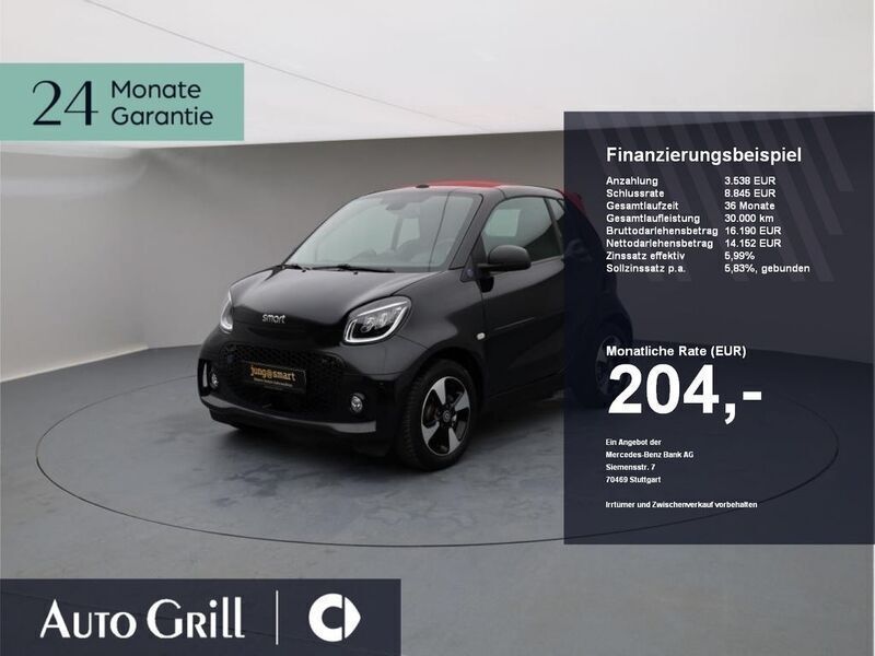 Bodypanels in black Gebraucht 2024 Smart ForTwo Electric Drive Exclusive Cabrio | 17.690 € (Fairer Preis) - Bild 1/4