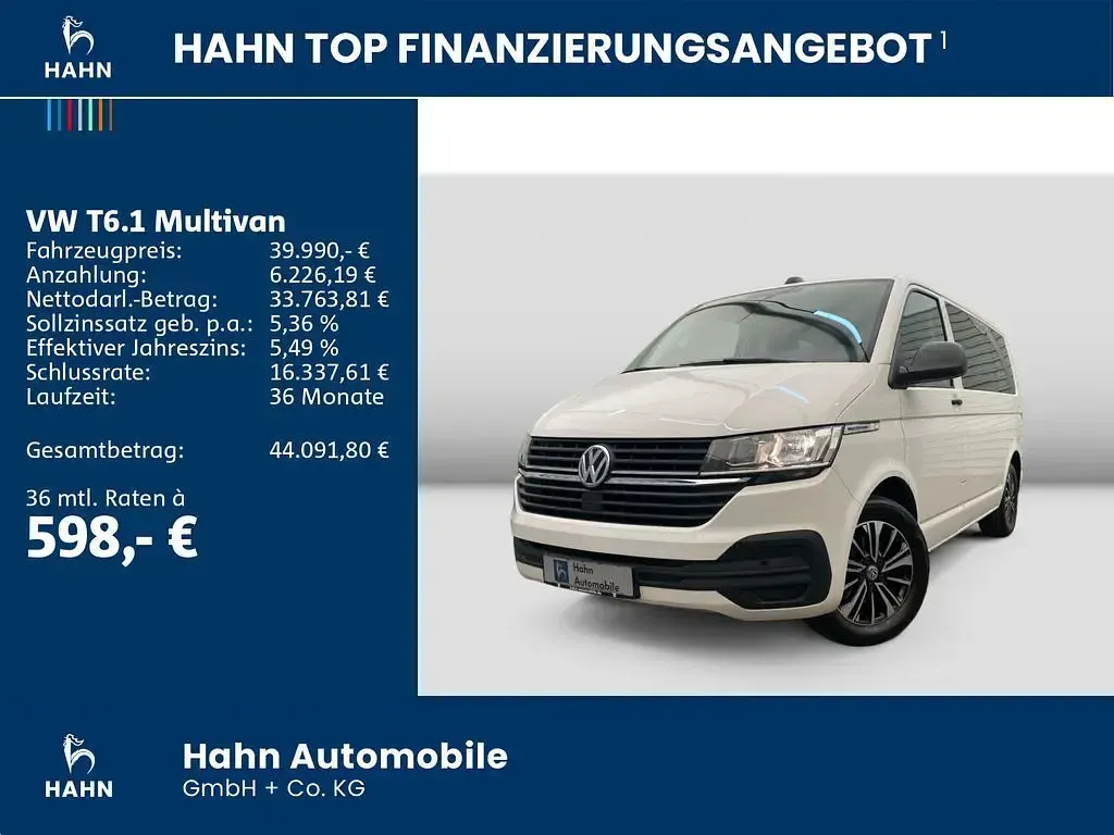 Gebraucht VW Multivan Family 150 PS (110 kW) 2022 Weiß Van / Kleinbus