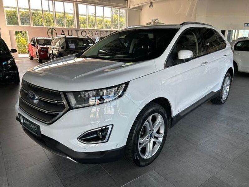 Liquidweiß Gebraucht 2018 Ford Edge Titanium SUV | 23.950 € (Fairer Preis) - Bild 1/4