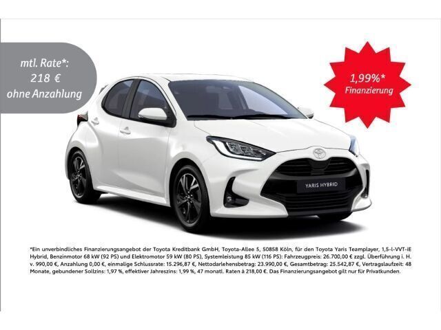Andere farbe Neu 2025 Toyota Yaris Hybrid Kleinwagen | 23.980 € - Bild 1/2