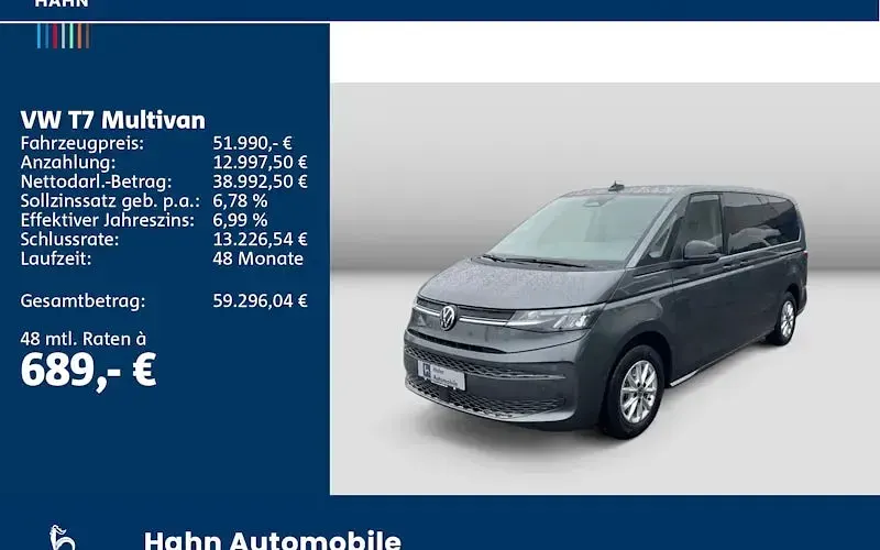 Używany VW Multivan 150 KM (110 kW) 2026 Szary Minivan