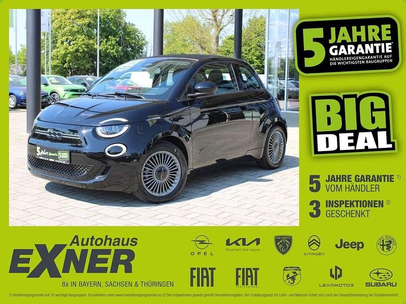 Onyx schwarz Gebraucht 2022 Fiat 500e Icon Cabrio | 20.490 € (Guter Preis) - Bild 1/4
