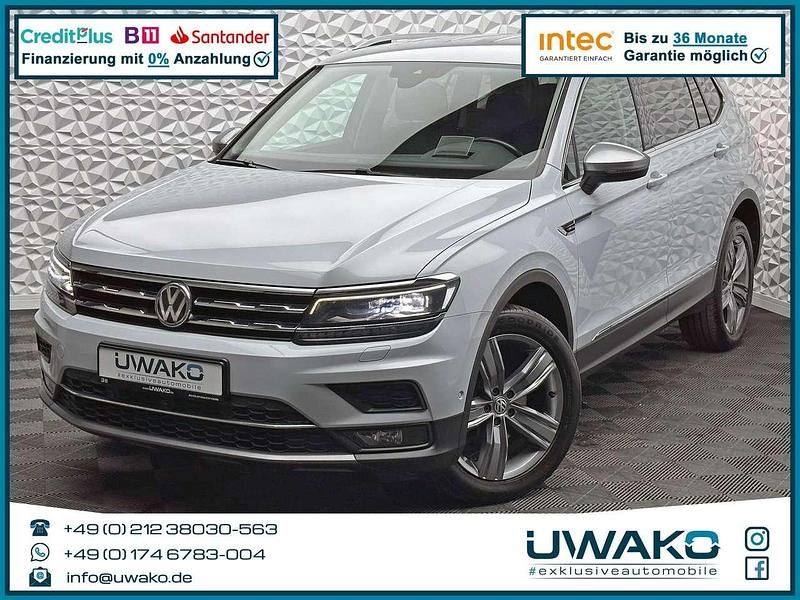 White silver metallic Gebraucht 2018 VW Tiguan Allspace SUV | 24.990 € (Fairer Preis) - Bild 1/4
