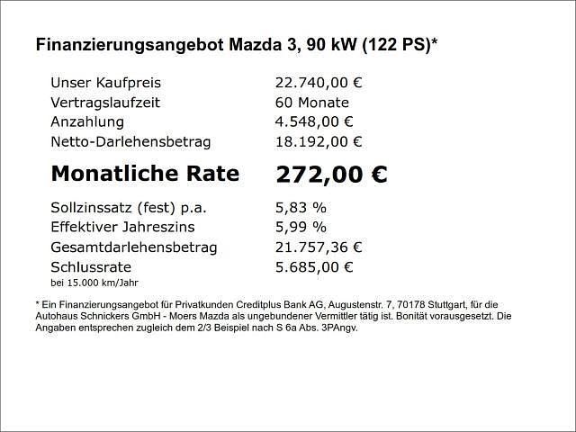 Gebraucht Mazda 3 122 PS (89 kW) 2024 Limousine