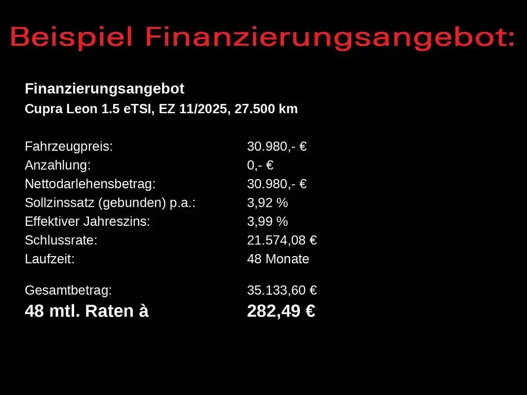 Gebraucht Cupra Leon 150 PS (110 kW) 2025 Grau Limousine
