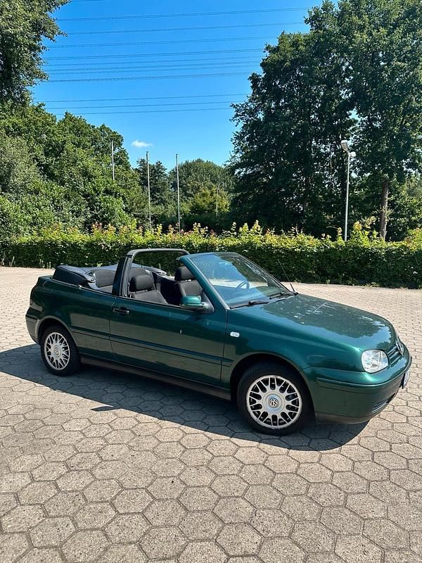 Grün Gebraucht 2000 VW Golf Cabriolet Cabrio | 3.500 € (Fairer Preis) - Bild 1/4