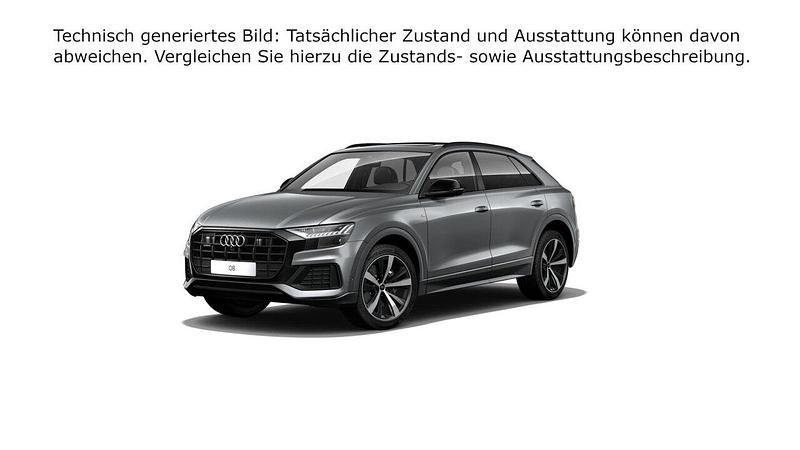 Samuraigrau metallic (metallic) Gebraucht 2021 Audi Q8 Basis SUV | 69.990 € - Bild 1/4