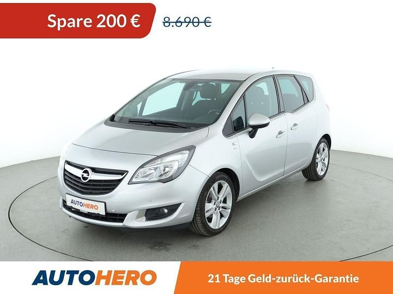 Silber Gebraucht 2016 Opel Meriva drive Van / Kleinbus | 8.490 € (Fairer Preis) - Bild 1/3