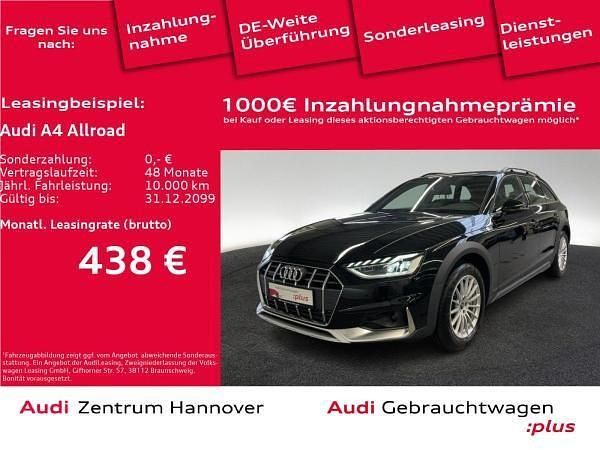 Schwarz (a2 brillantschwarz) Gebraucht 2023 Audi A4 Allroad Ambiente Kombi | 32.151 € (Superpreis) - Bild 1/4