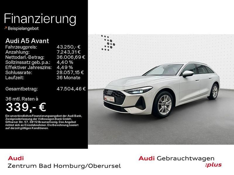 Gletscherweiß metallic Gebraucht 2025 Audi A5 Sport Coupé | 43.250 € (Fairer Preis) - Bild 1/4