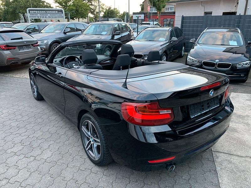 Schwarz Gebraucht 2017 BMW 218 Sport Line Cabrio | 19.590 € (Fairer Preis) - Bild 1/4