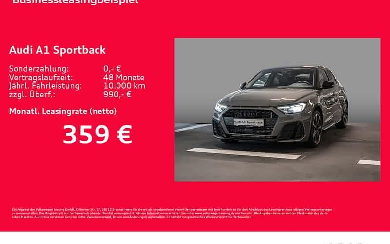Grau Neu 2025 Audi A1 Sportback S-Line Kleinwagen | 38.079 € (Fairer Preis) - Bild 1/4