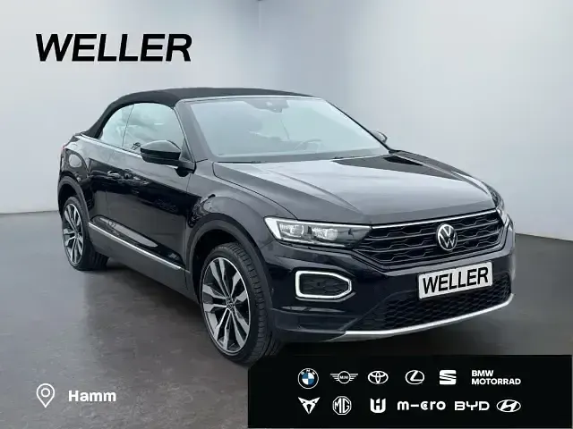 Gebraucht VW T-Roc Cabriolet Style 150 PS (110 kW) 2021 Schwarz Cabrio
