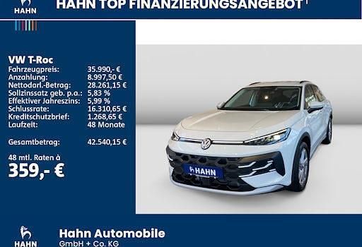 Gebraucht VW T-Roc Life 150 PS (110 kW) 2026 Weiß SUV