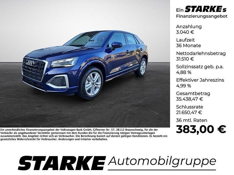 Blau (navarrablau metallic) Gebraucht 2025 Audi Q2 Advanced SUV | 34.550 € (Teuer) - Bild 1/4