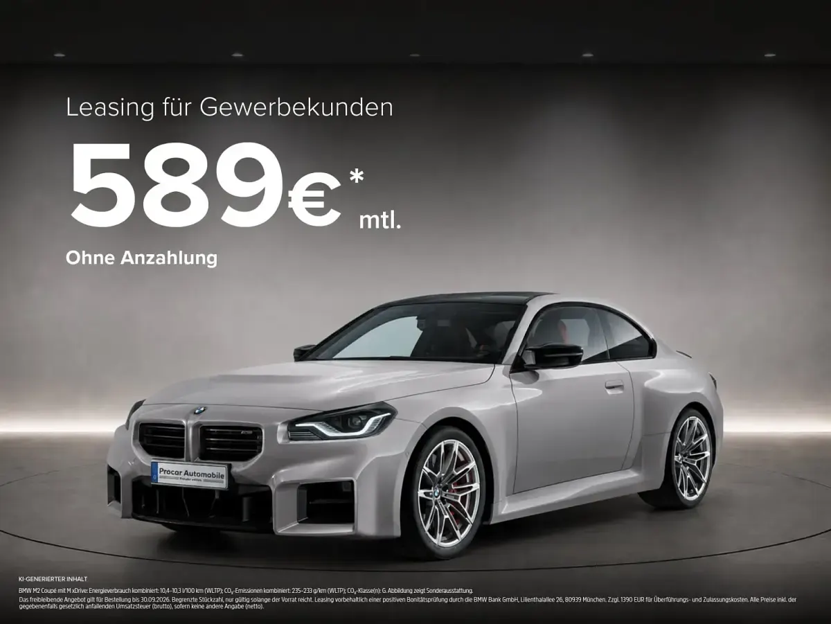 Neu BMW M2 M Sport 480 PS (353 kW) 2026 Weiß Coupé