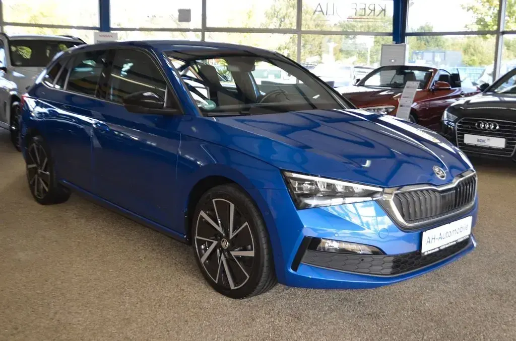 Gebraucht Skoda Scala Style 116 PS (85 kW) 2020 Raceblau metallic Kleinwagen