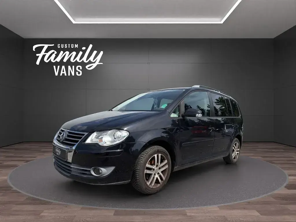 Gebraucht VW Touran Trendline 140 PS (102 kW) 2007 Schwarz Van / Kleinbus