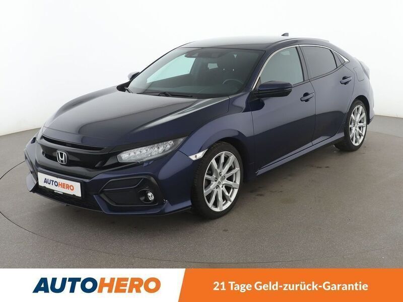 Blau Gebraucht 2020 Honda Civic Elegance Limousine | 17.400 € (Fairer Preis) - Bild 1/3