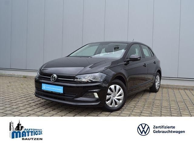 Schwarz (metallic) Gebraucht 2018 VW Polo Comfortline Kleinwagen | 11.789 € (Fairer Preis) - Bild 1/4