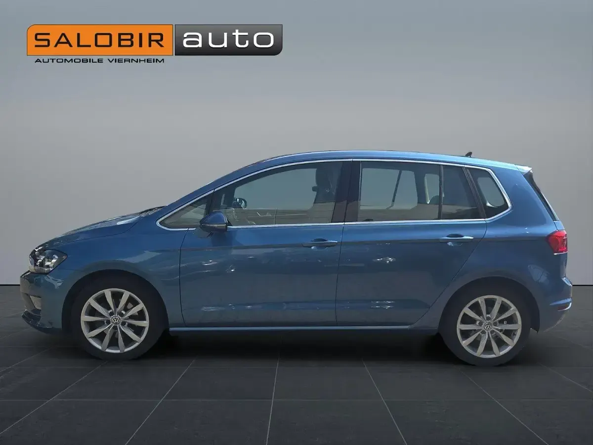 Gebraucht VW Golf Sportsvan Highline 150 PS (110 kW) 2015 Blau Van / Kleinbus